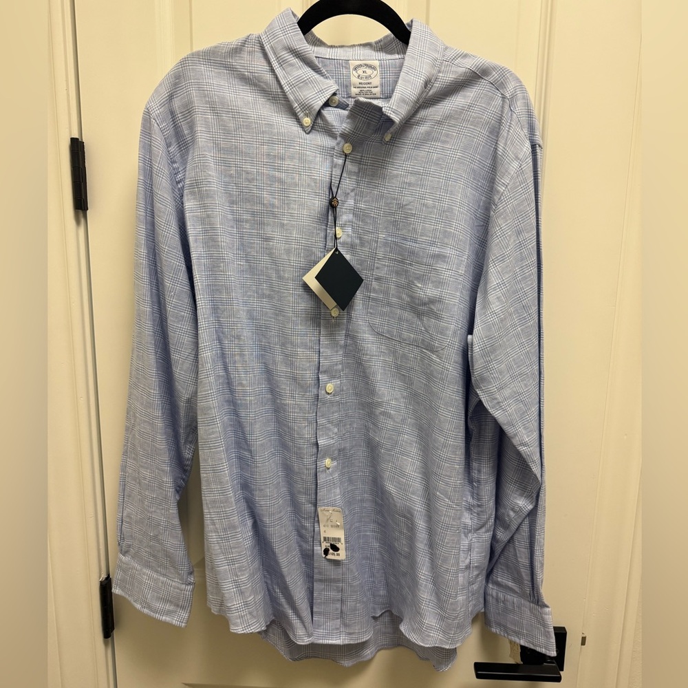 Brooks Brothers Blue Plaid Shirt